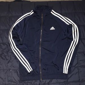 Navy adidas zip up jacket
